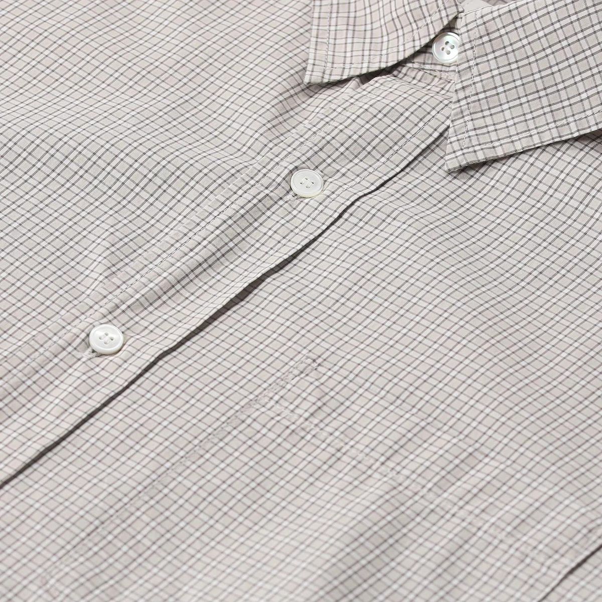 Kariertes Langarm Hemdblusenkleid