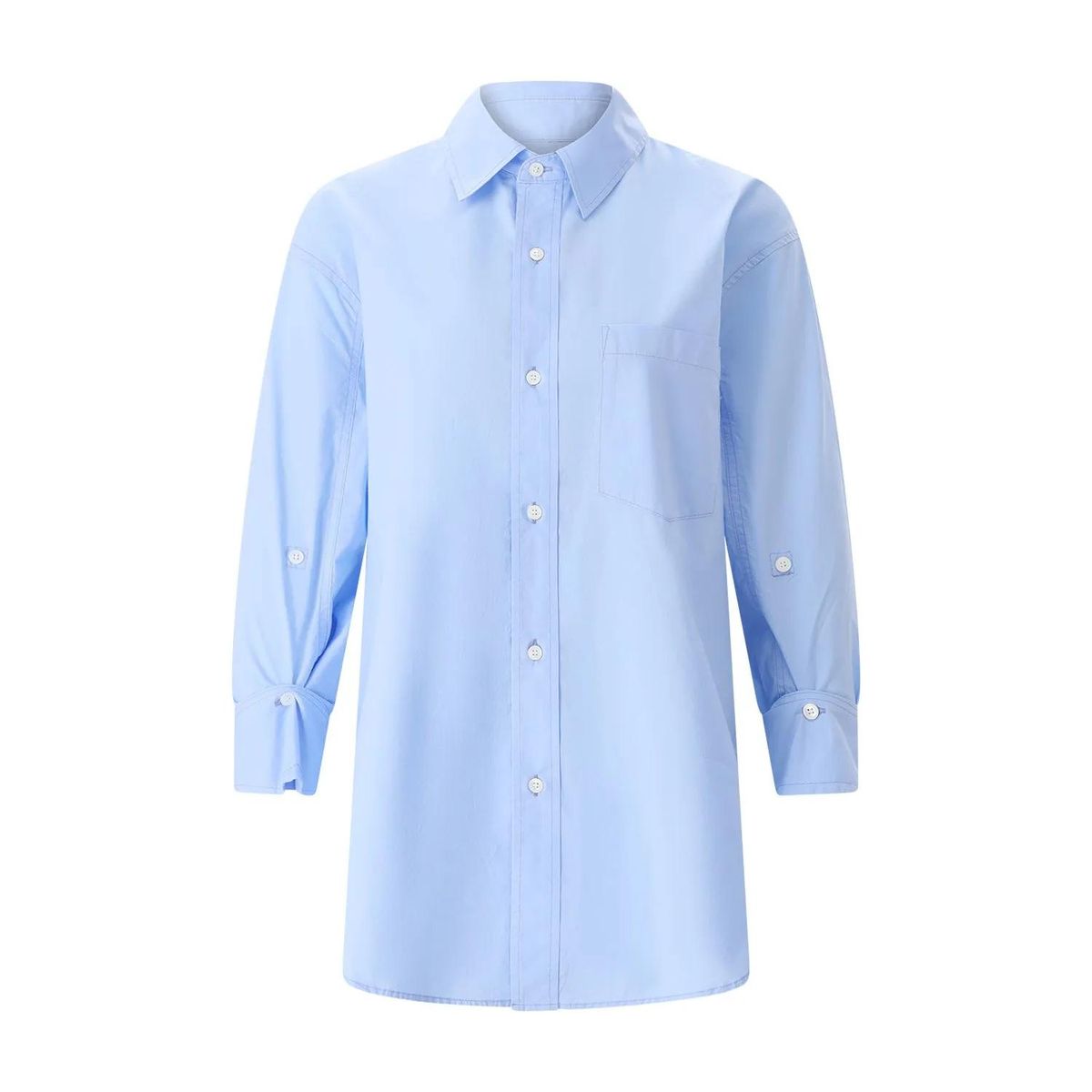 Klassisches Baumwoll-Hemdblusenkleid