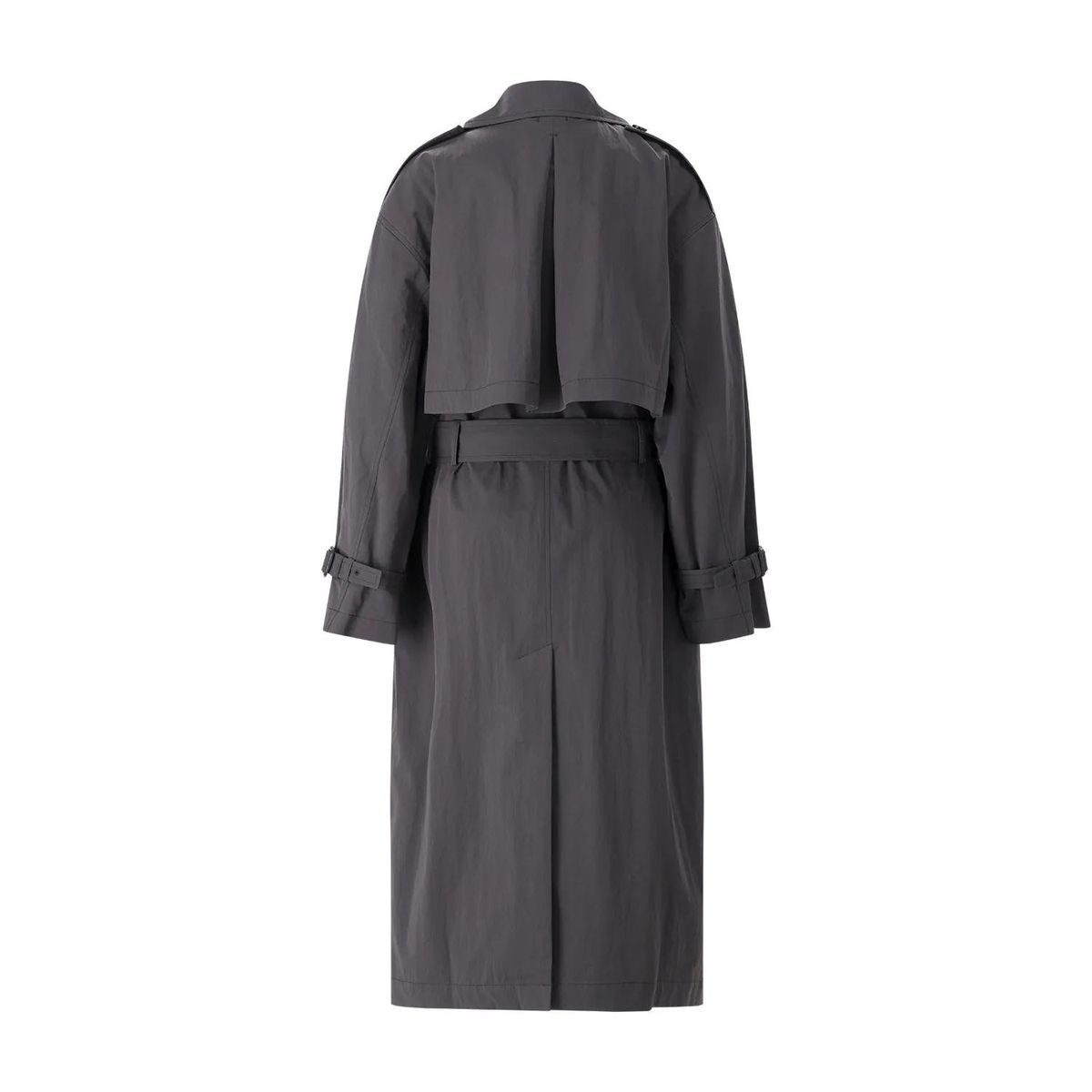 Eleganter zweireihiger Trenchcoat mit Gürtel