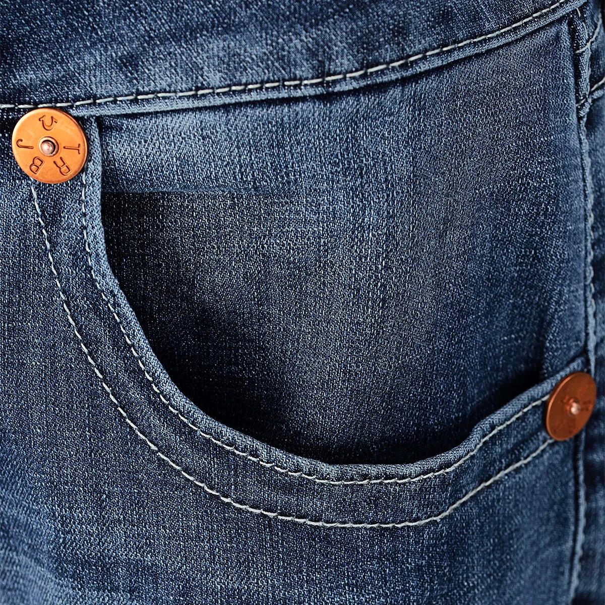 Weit geschnittene Barrel Jeans mit dunkler Waschung