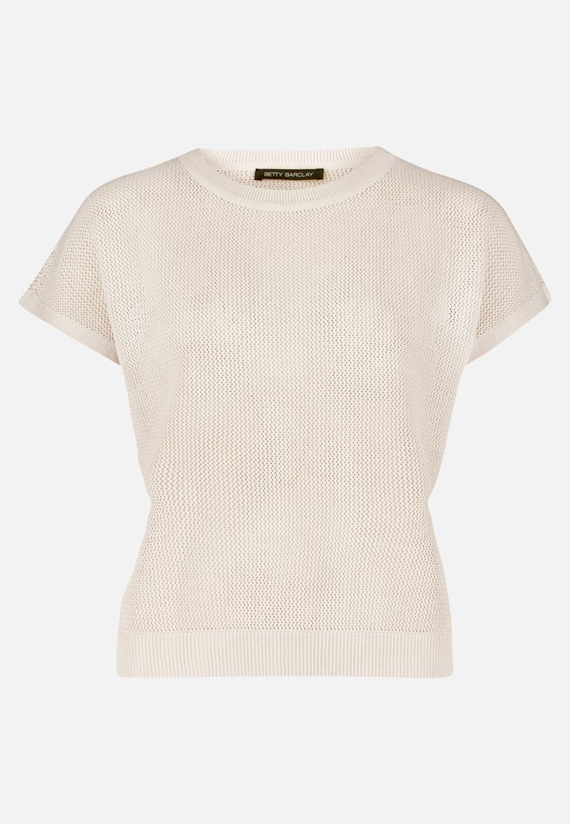 Locker geschnittenes Strick-T-Shirt-Top