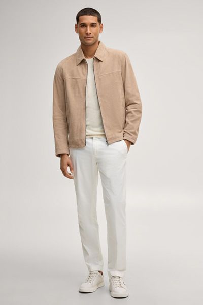 GANT Wildlederjacke Baks in hellbeiger Farbe