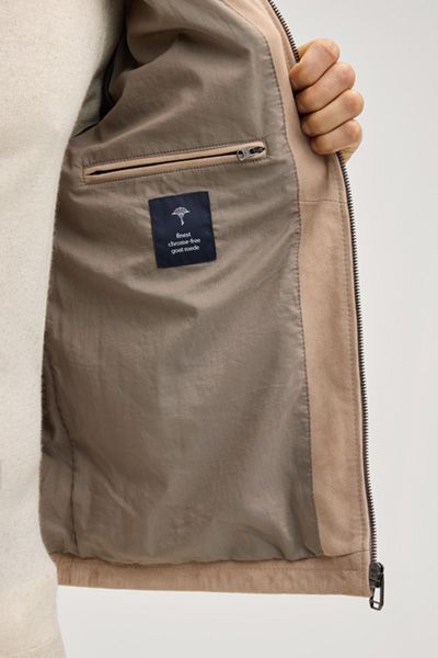 GANT Wildlederjacke Baks in hellbeiger Farbe