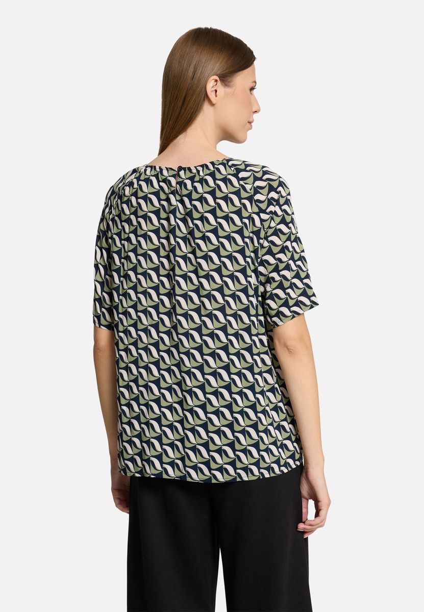 Bluse mit geometrischem Druck und lockerer Passform