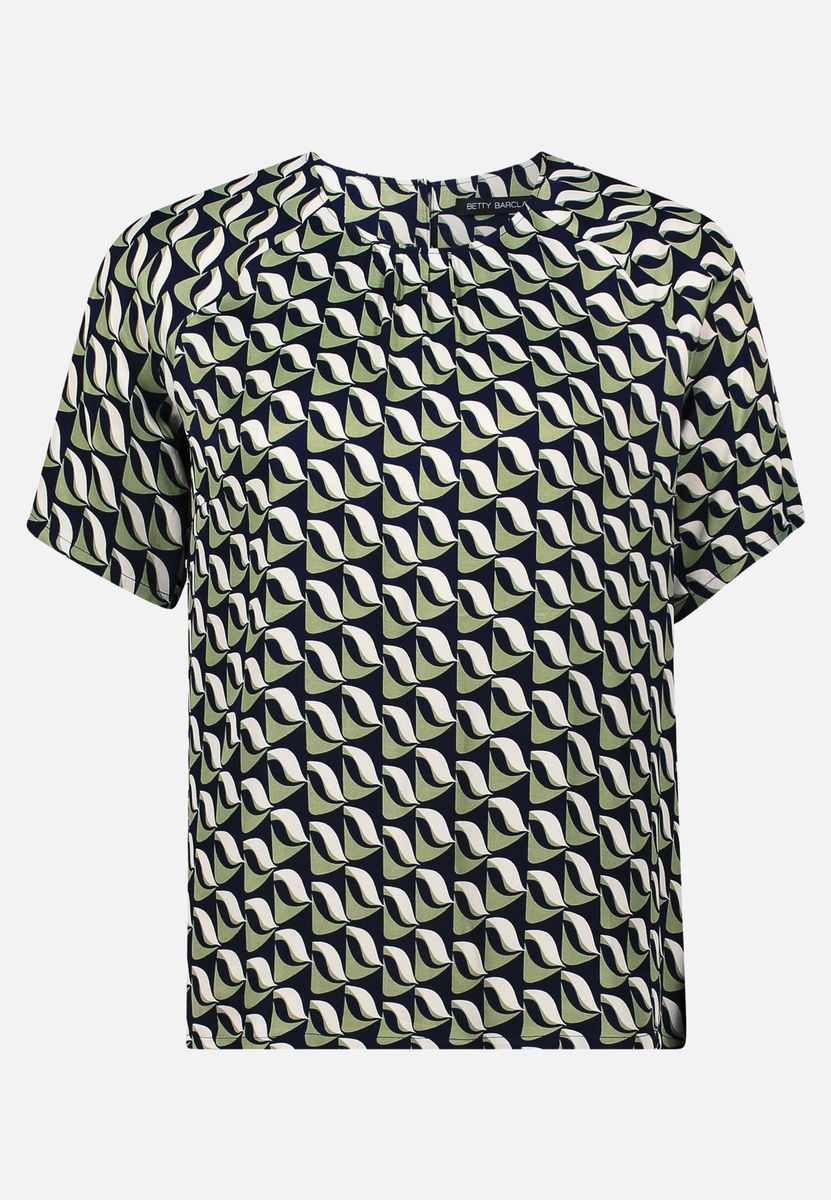 Bluse mit geometrischem Druck und lockerer Passform