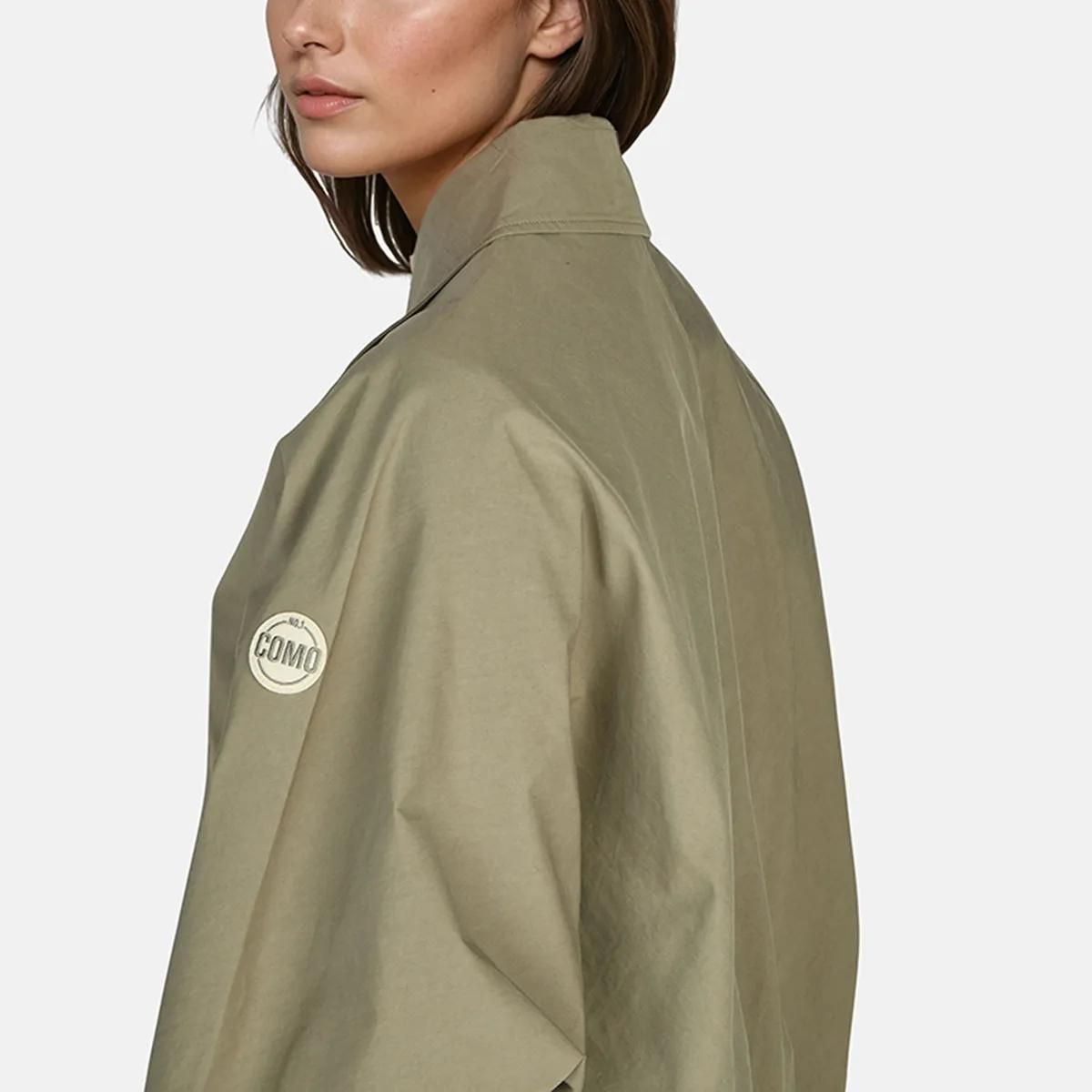 Kurzjacke mit Knopfleiste aus Baumwollmischung