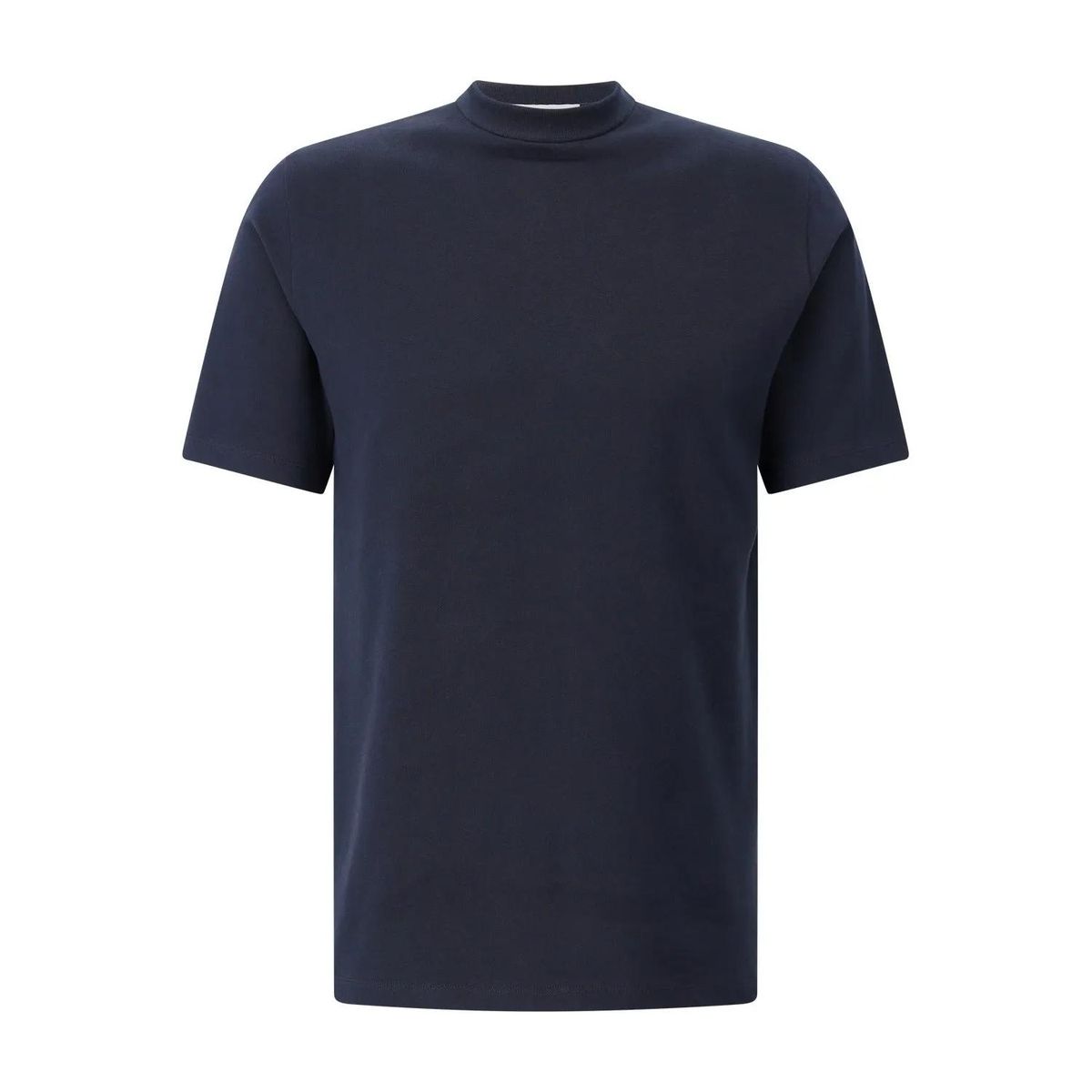 Klassisches Baumwoll-T-Shirt mit Stehkragen