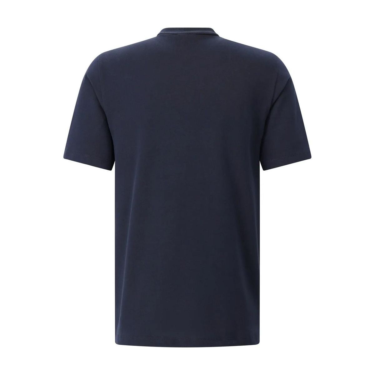 Klassisches Baumwoll-T-Shirt mit Stehkragen