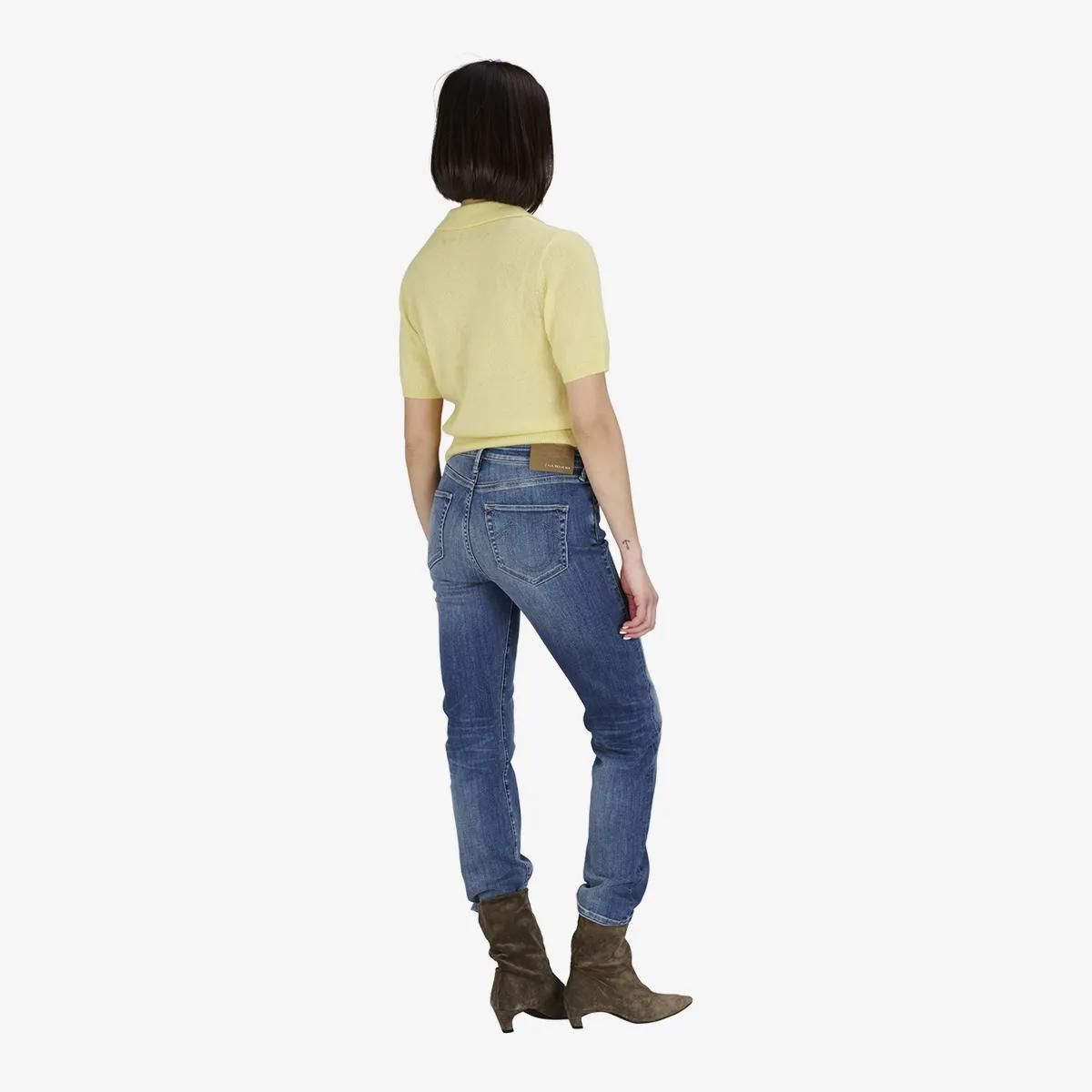 Schmal geschnittene Cropped Jeans Piper