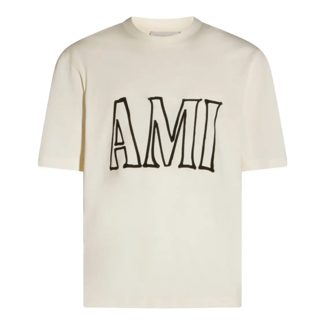 Off-White Baumwoll T-Shirt mit Logo-Print