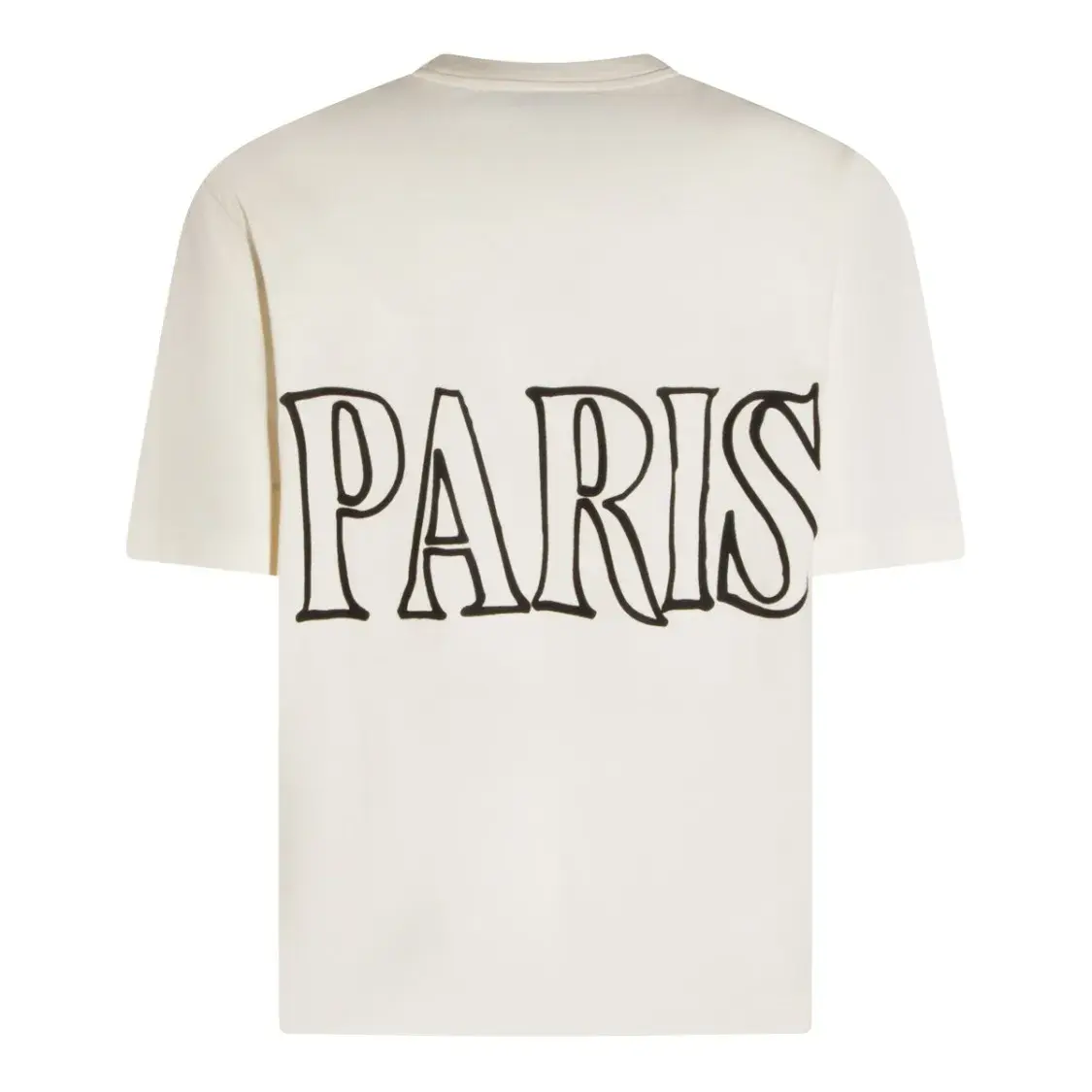 Off-White Baumwoll T-Shirt mit Logo-Print