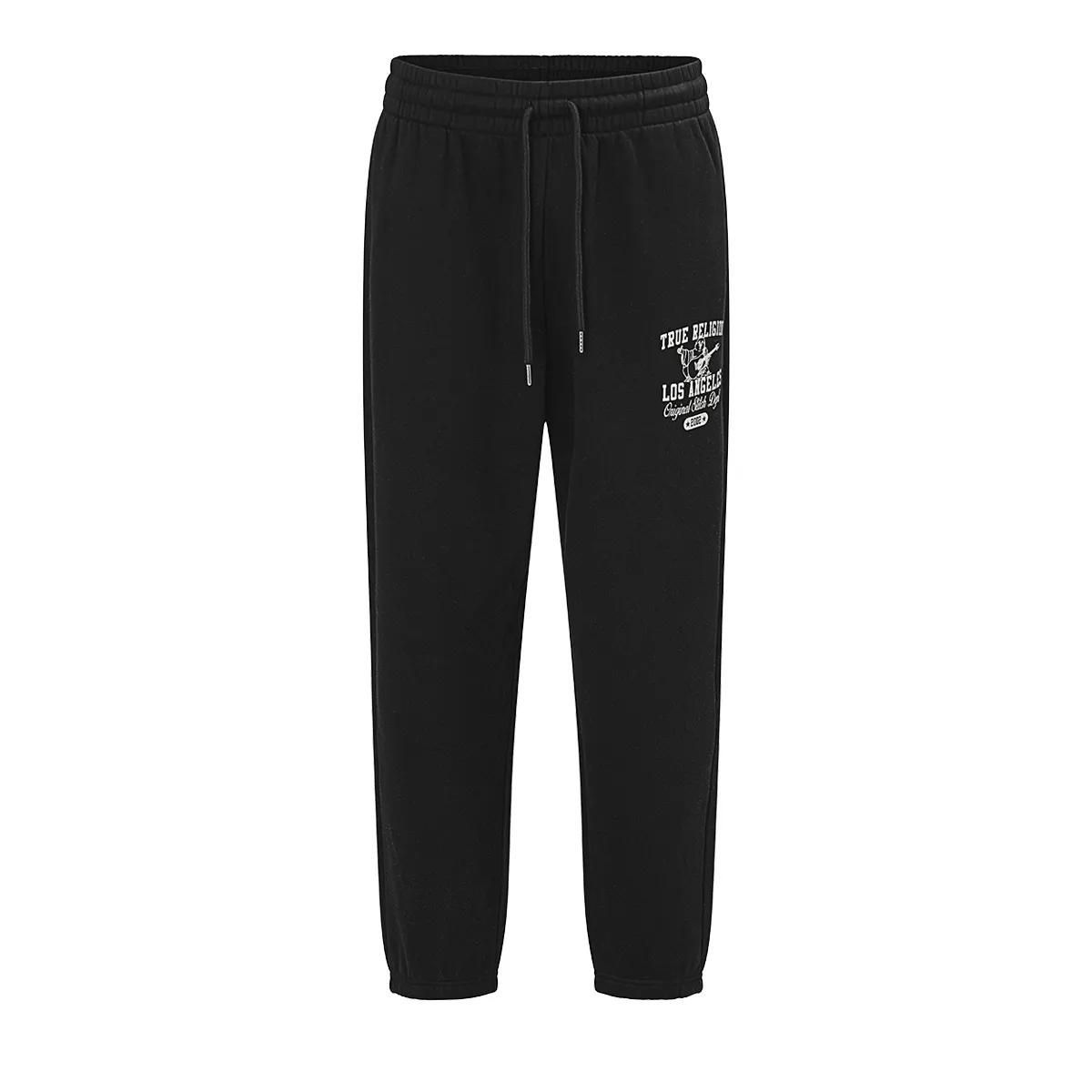 Schwarze Fleece Los Angeles Jogginghose