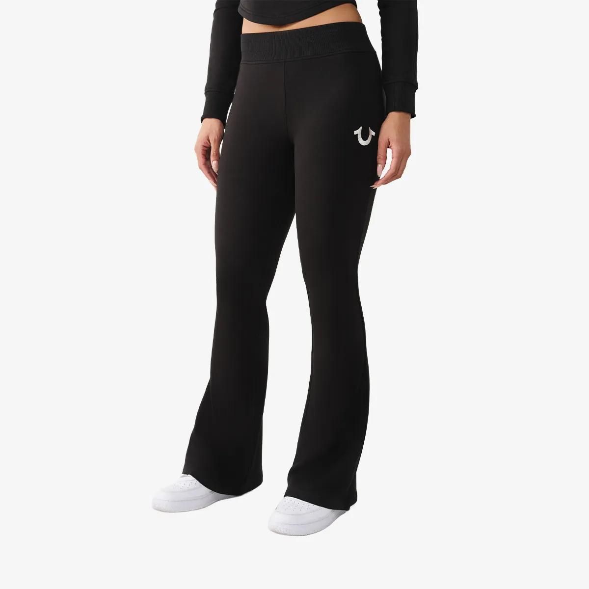 Bootcut Loungehose mit Logo-Detail