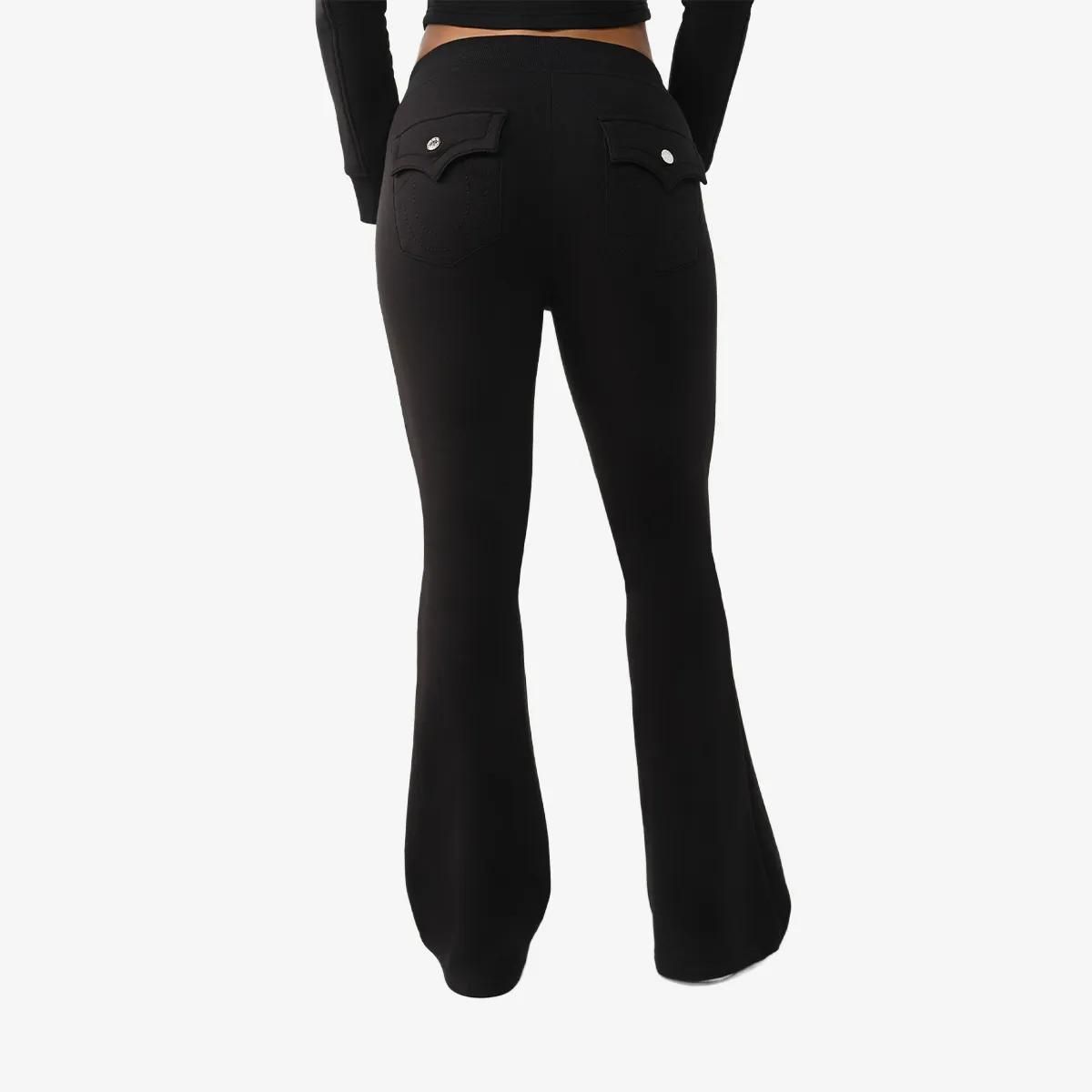 Bootcut Loungehose mit Logo-Detail