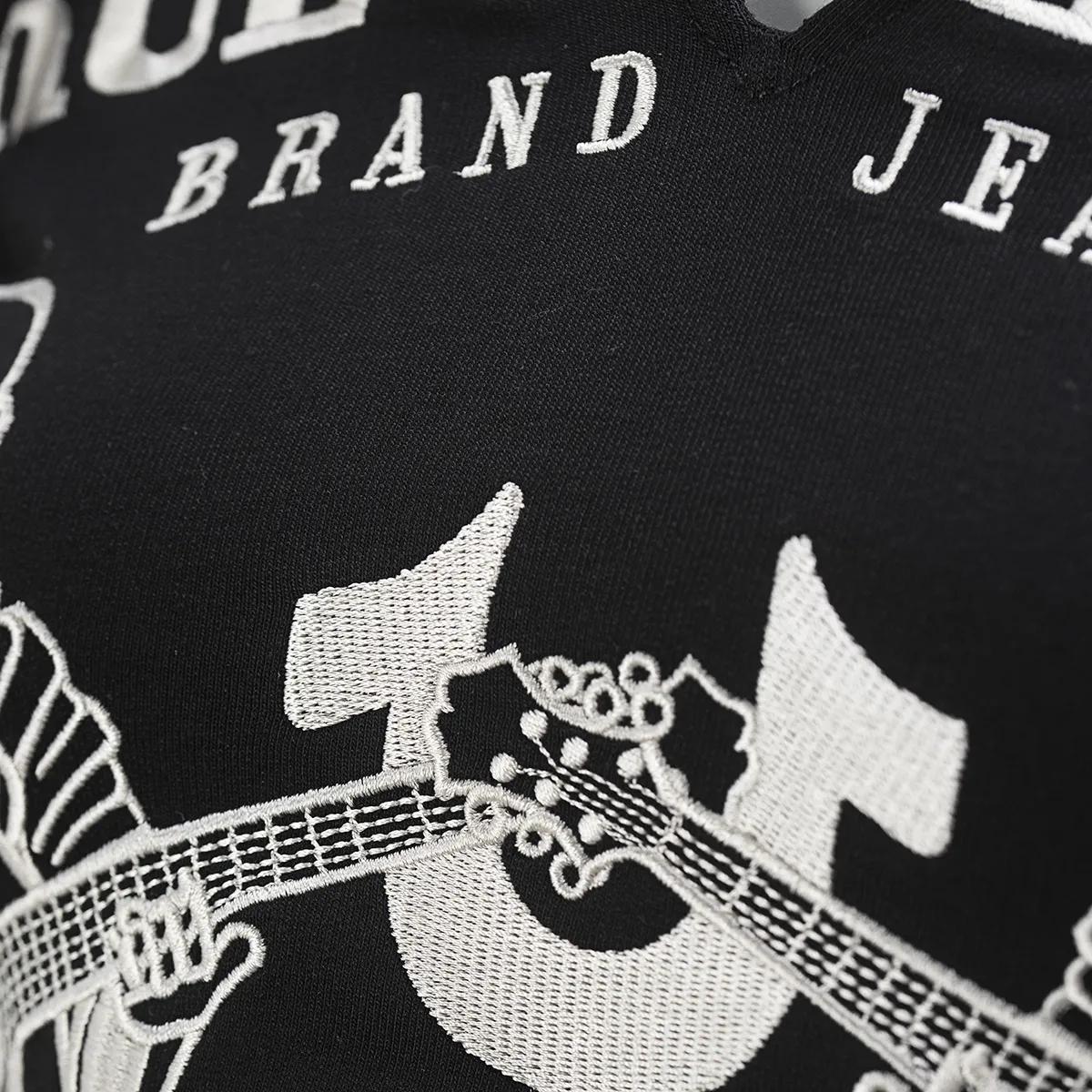 Cropped Hoodie mit Grafikprint