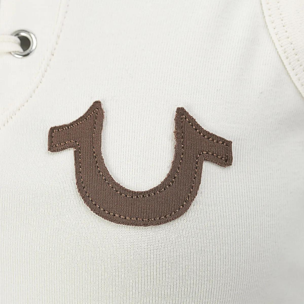 Bauchfreies Schnür-Tanktop mit Hufeisen