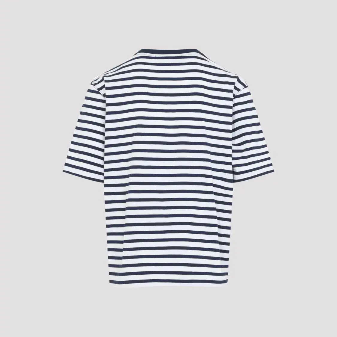 Gestreiftes T-Shirt mit kastenförmigem Schnitt und Herz