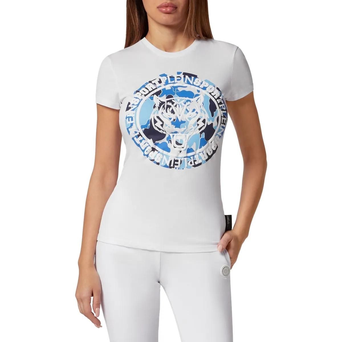 Weißes Slim-Fit-Tiger-T-Shirt