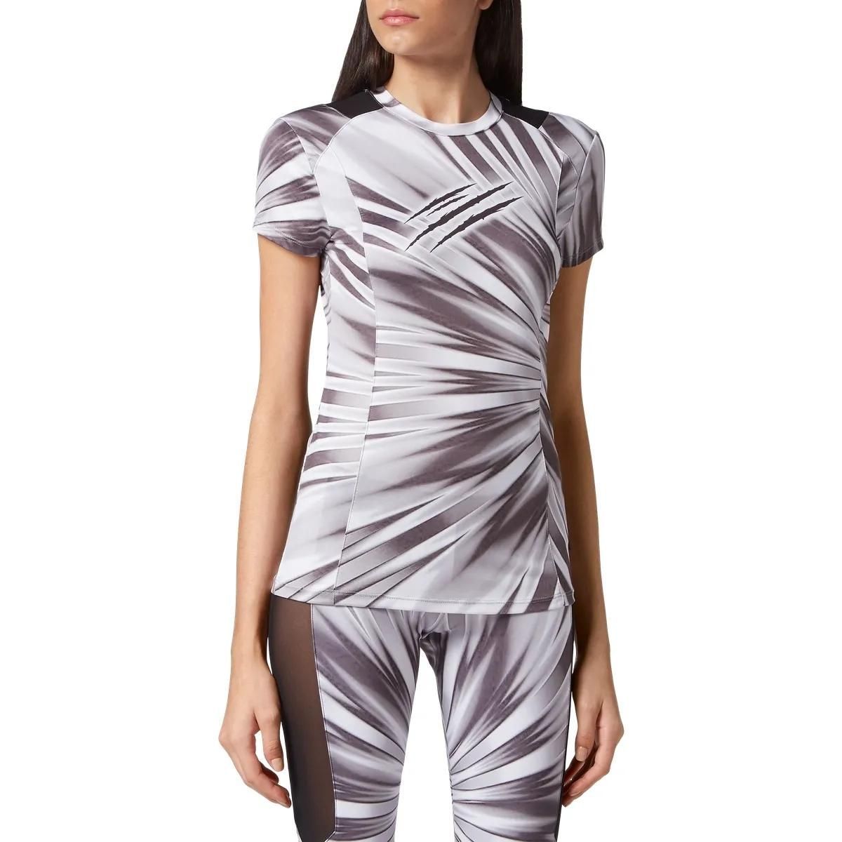 Bedrucktes Lycra Stretch T-Shirt