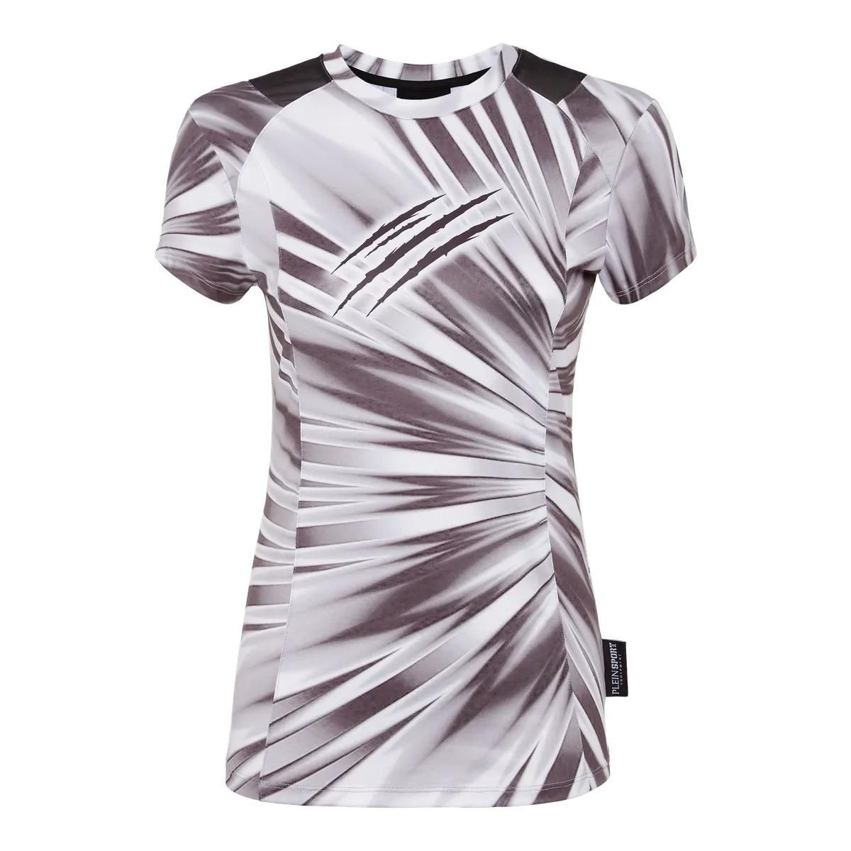 Bedrucktes Lycra Stretch T-Shirt