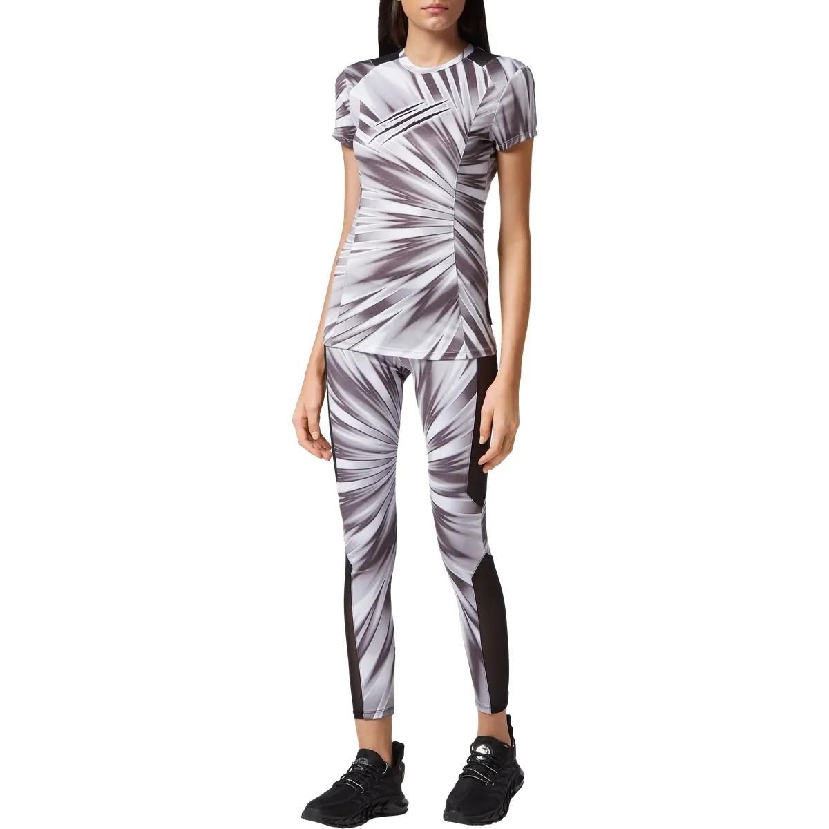 Bedrucktes Lycra Stretch T-Shirt