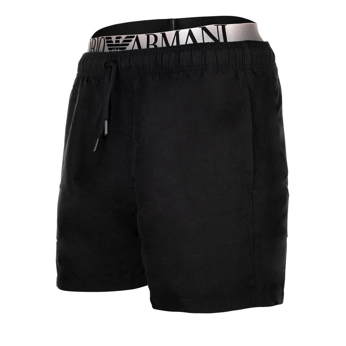 Herren Badeshorts mit Logo-Bund