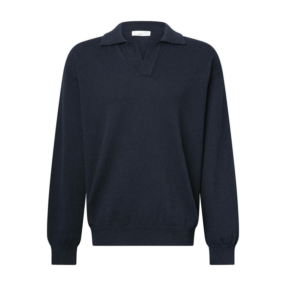 Polo-Shirt aus strukturiertem Baumwollstrick