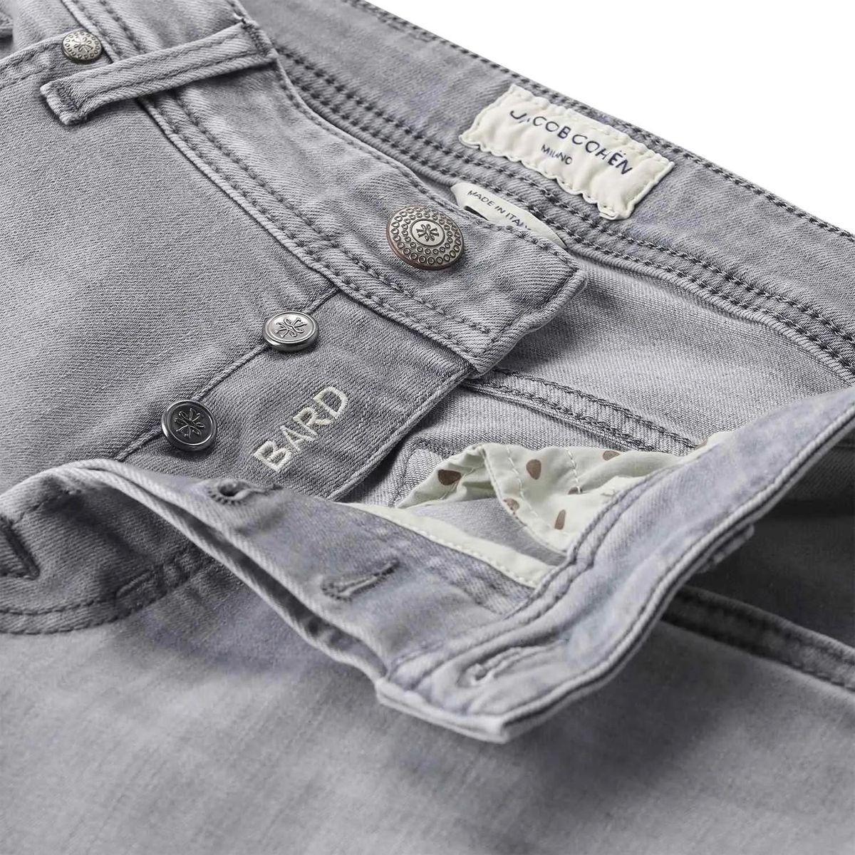 Graue Slim-Fit Denim Jeans Bard
