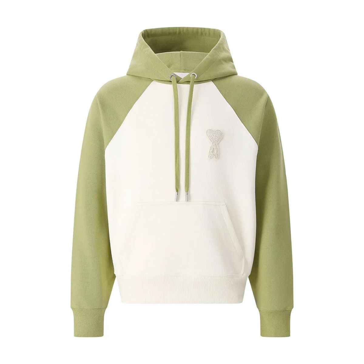 Zweifarbiger Raglanärmel-Hoodie