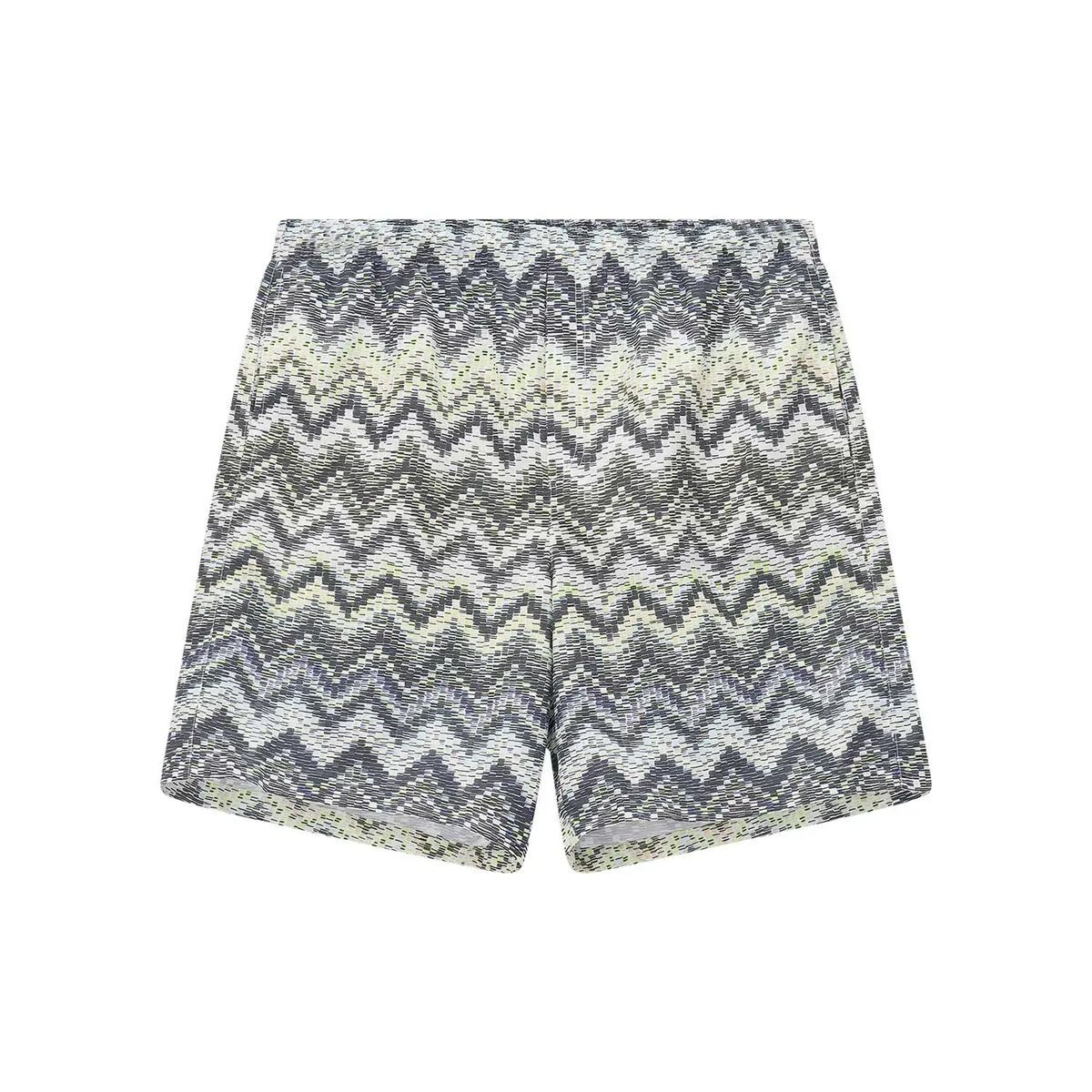 Badeshorts mit Zickzackmuster