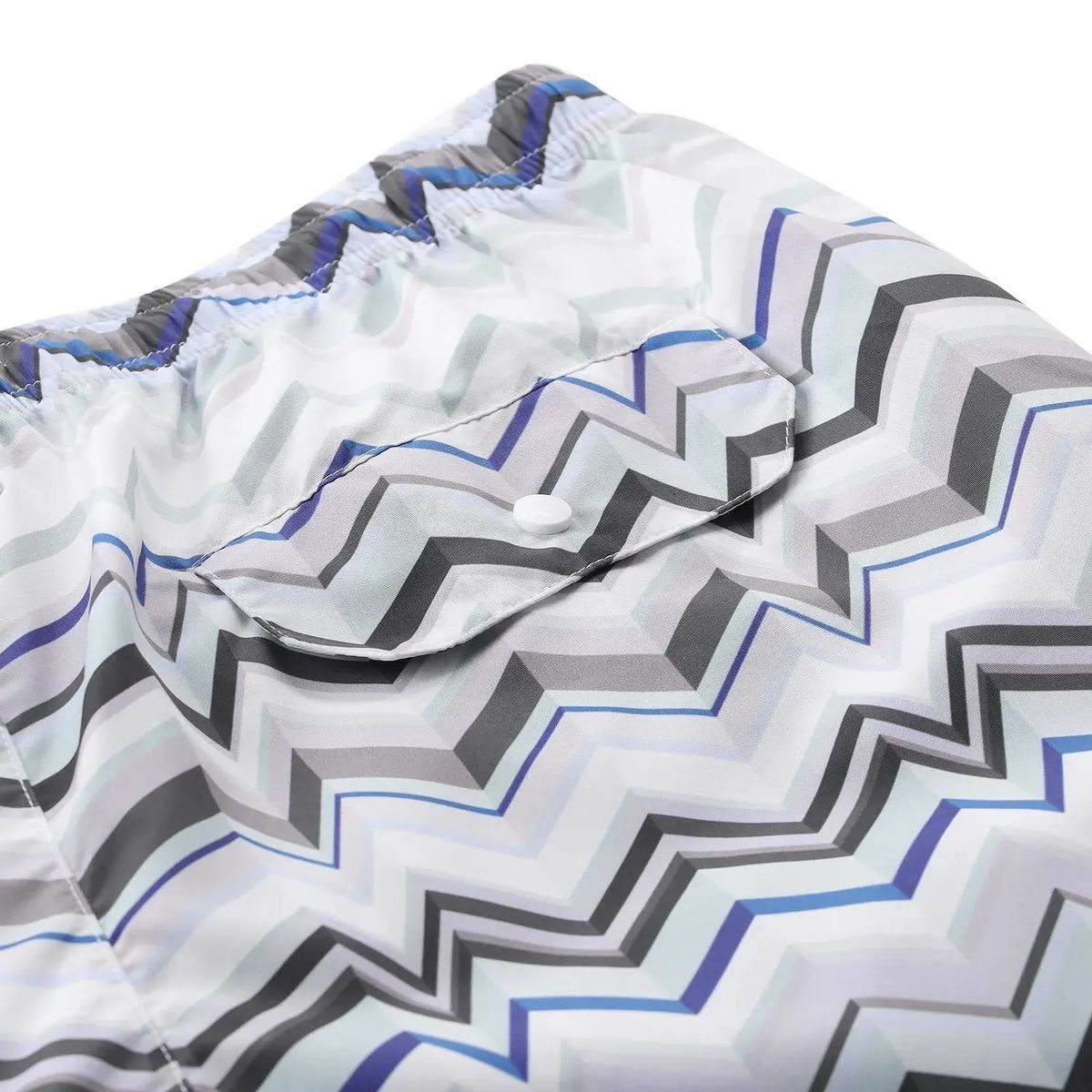 Badeshorts mit Zickzackmuster