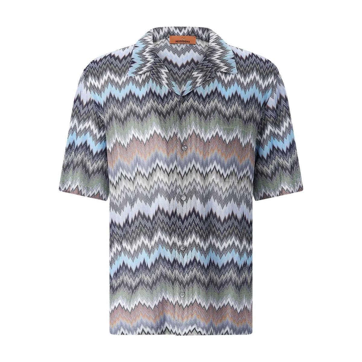 Gemustertes Kurzarmhemd