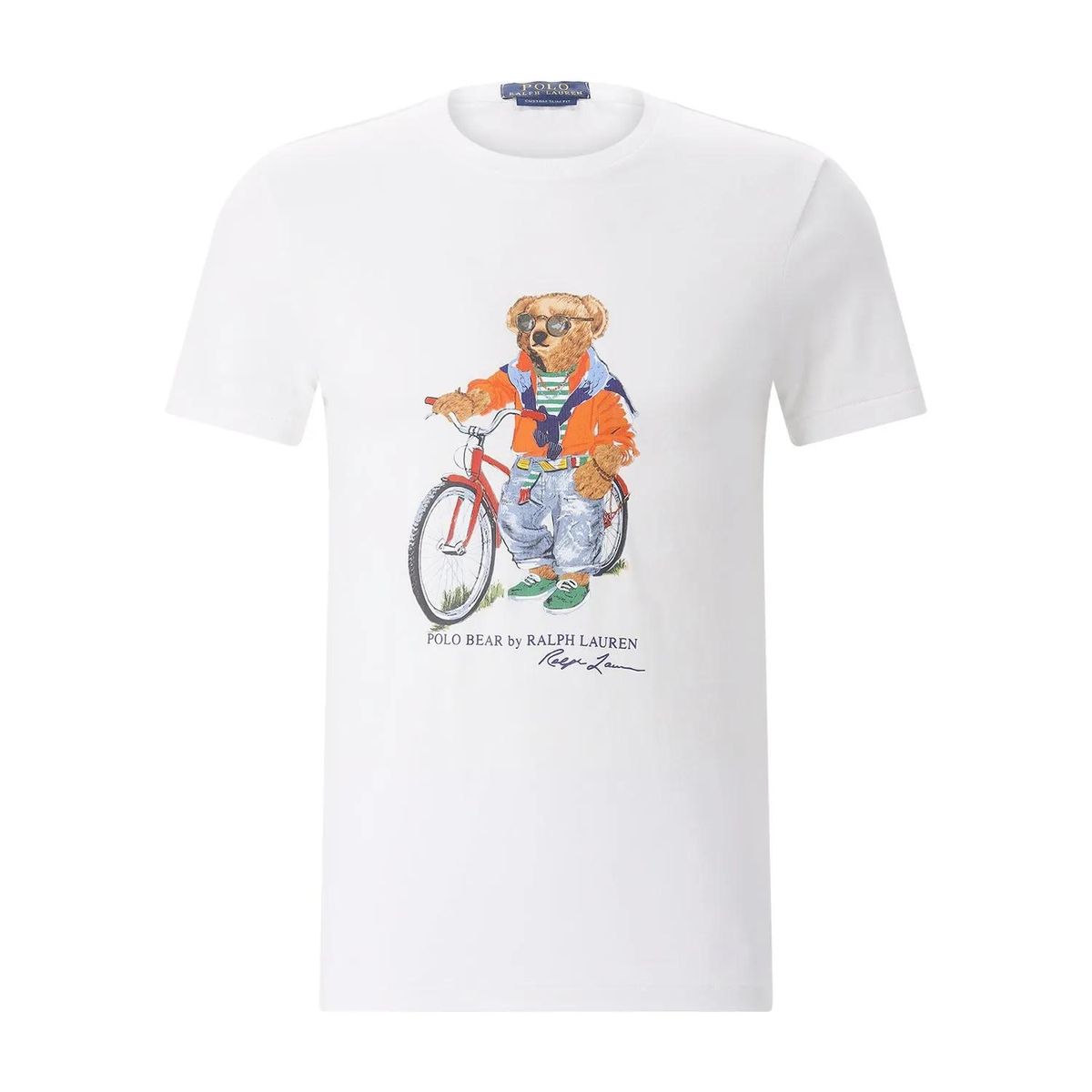 Baumwoll-T-Shirt mit Polo-Bären-Print