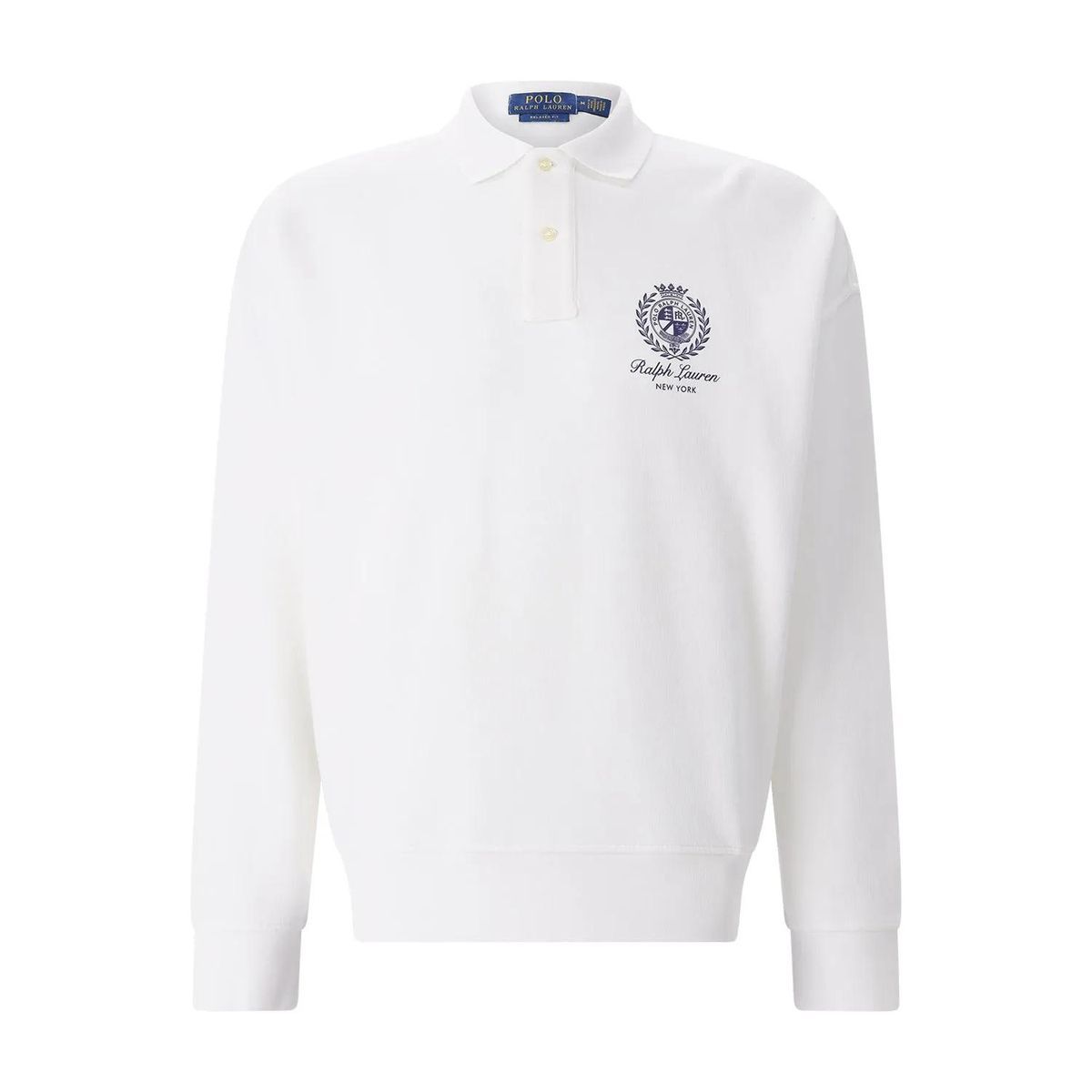 Preppy Langarm Polo Sweatshirt