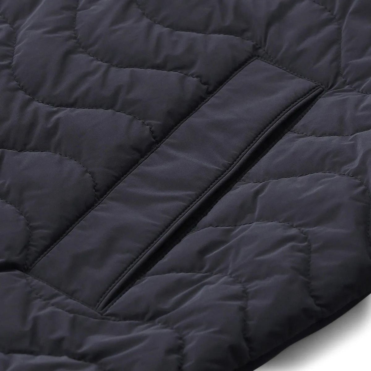 Gesteppte Übergangsjacke mit Kapuze und Reißverschluss