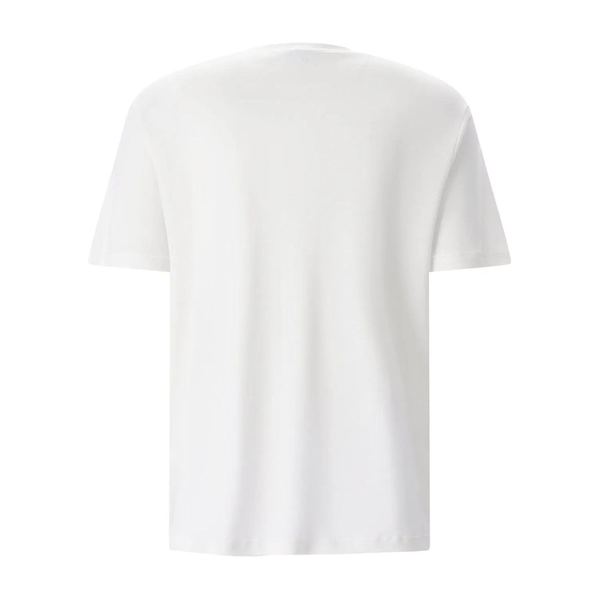 Klassisches Baumwollmisch-T-Shirt mit Rundhalsausschnitt