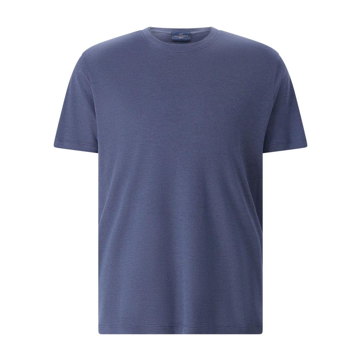 Klassisches Baumwollmisch-T-Shirt mit Rundhalsausschnitt