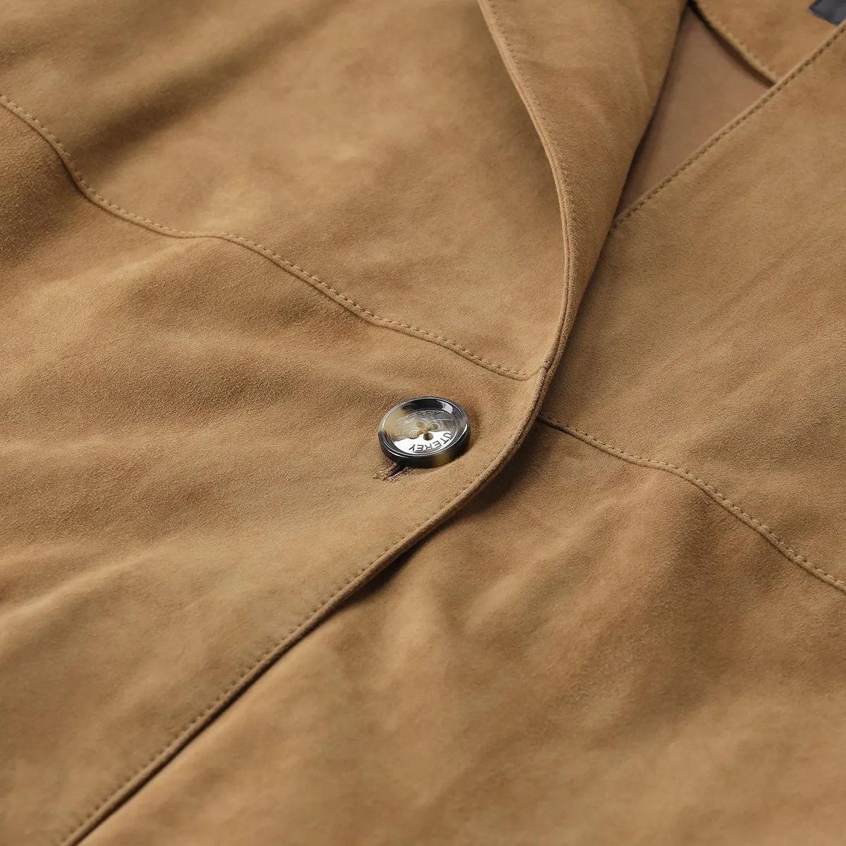 Wildleder Hemdjacke mit Gürtel