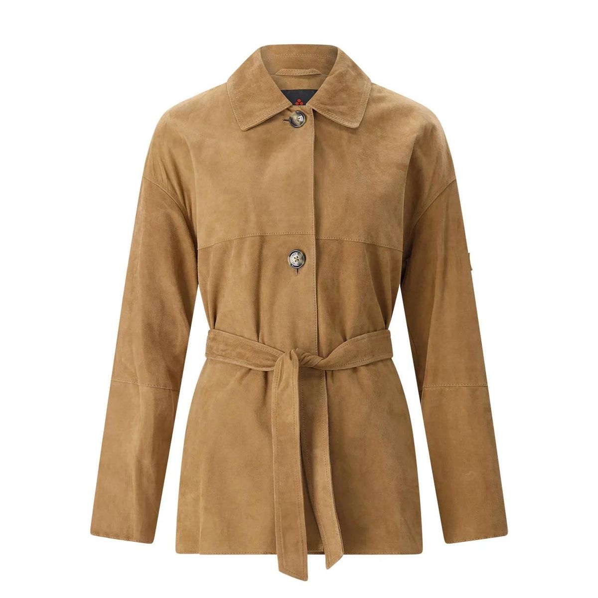 Wildleder Hemdjacke mit Gürtel