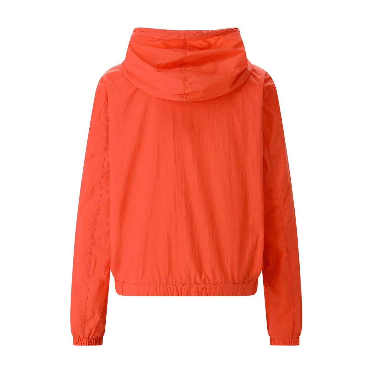 Kurze Windbreaker Jacke mit Kapuze