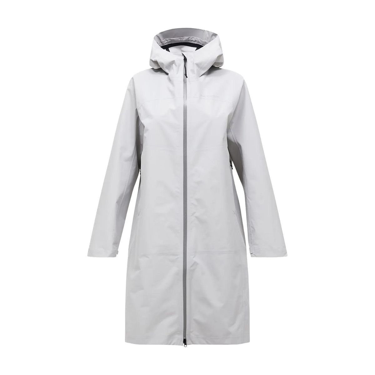 Minimalistischer wasserdichter Shell-Parka mit Kapuze