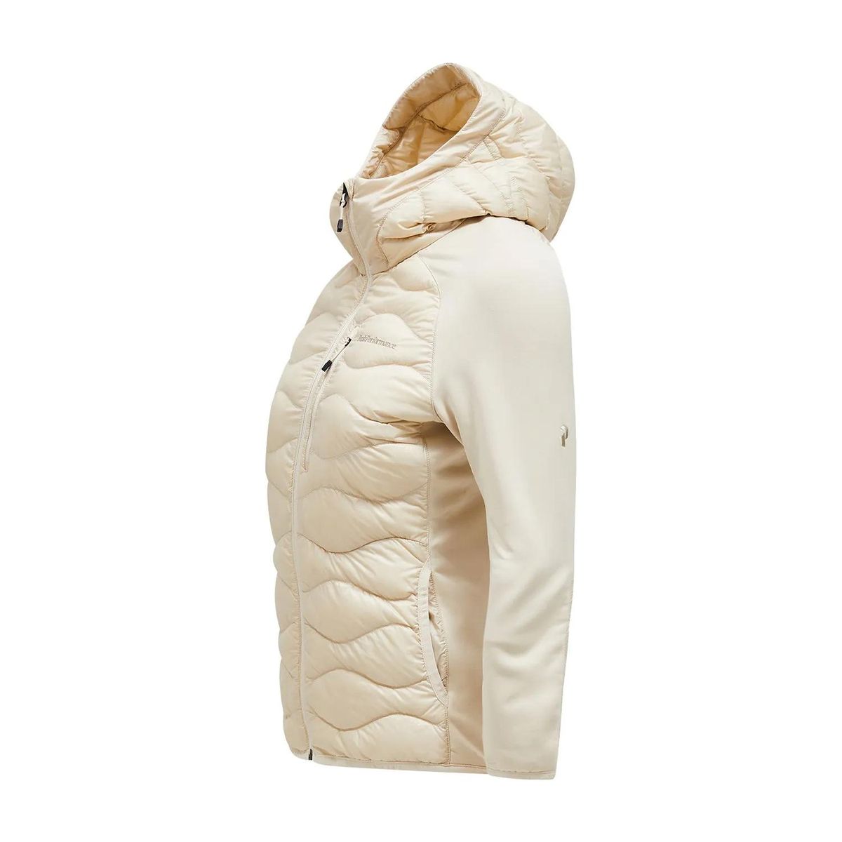 Hybride Daunenjacke mit Kapuze