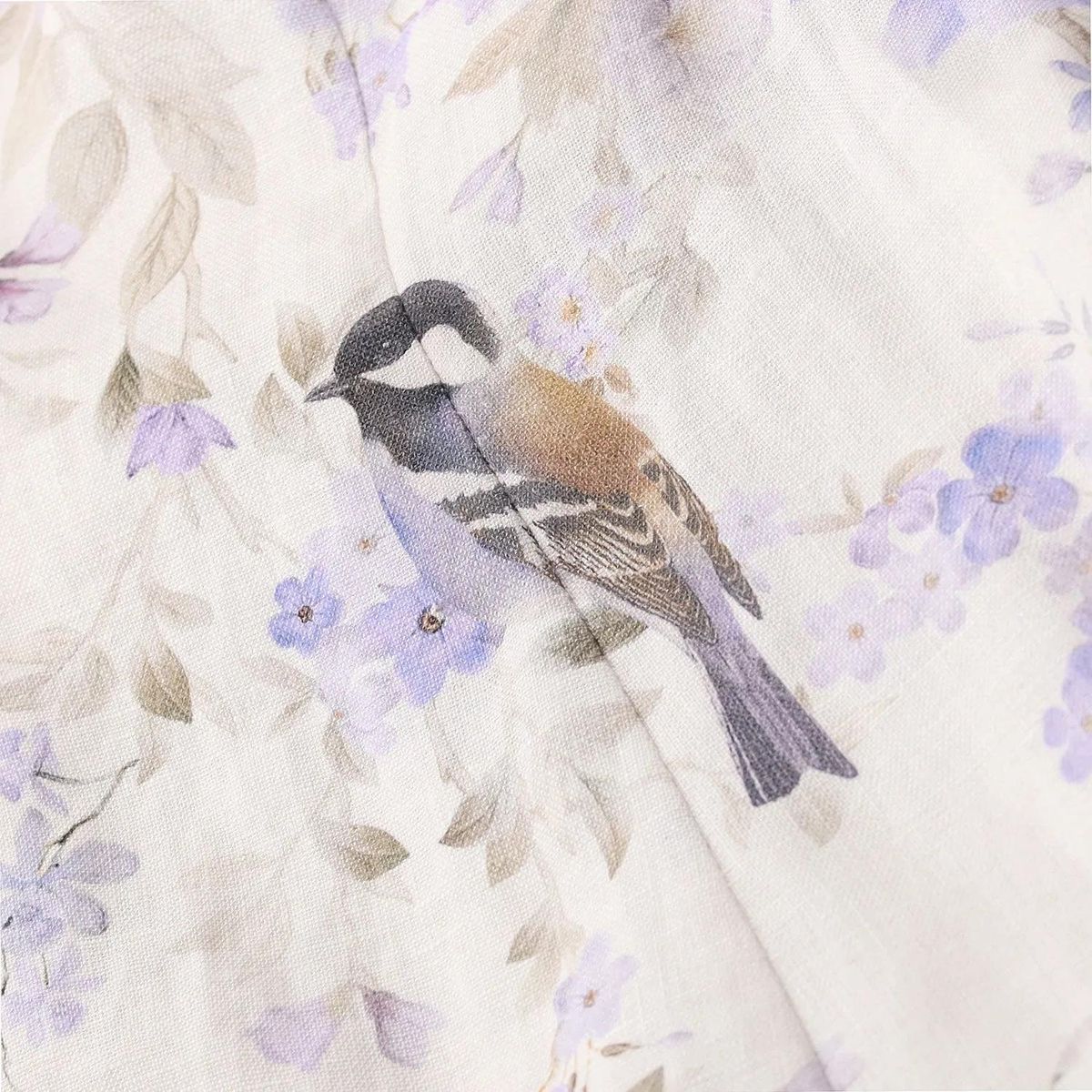 Mini-Kleid mit Blumendruck und Gürtel