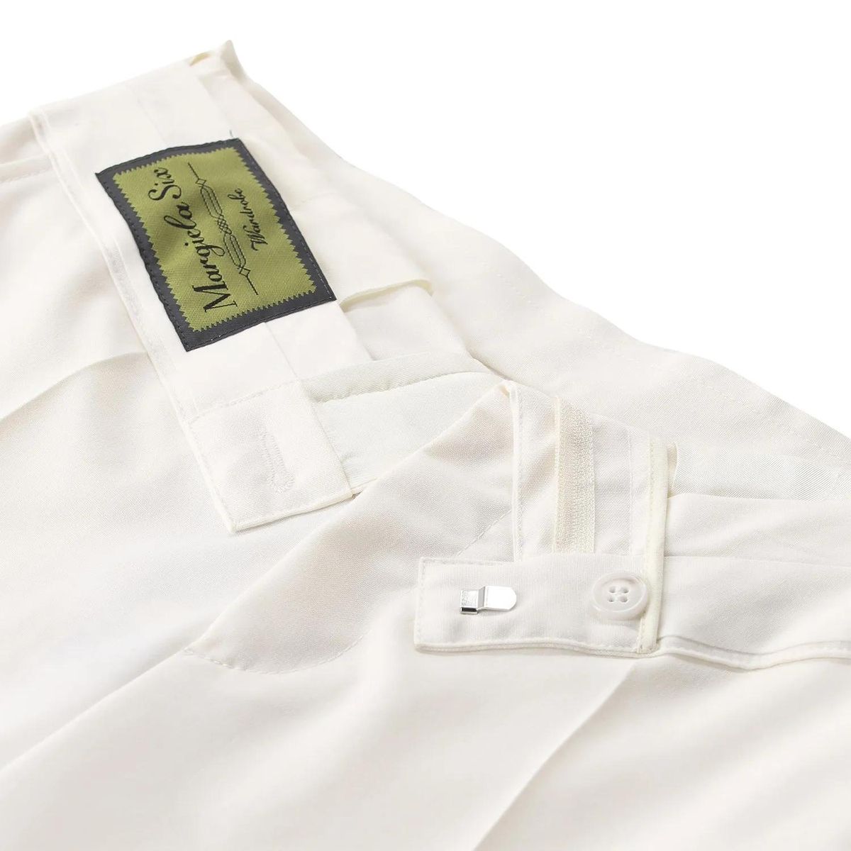 Gerade Wollmix Stoffhose