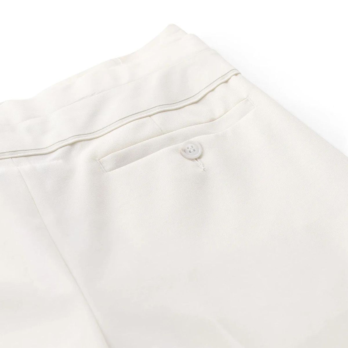 Gerade Wollmix Stoffhose