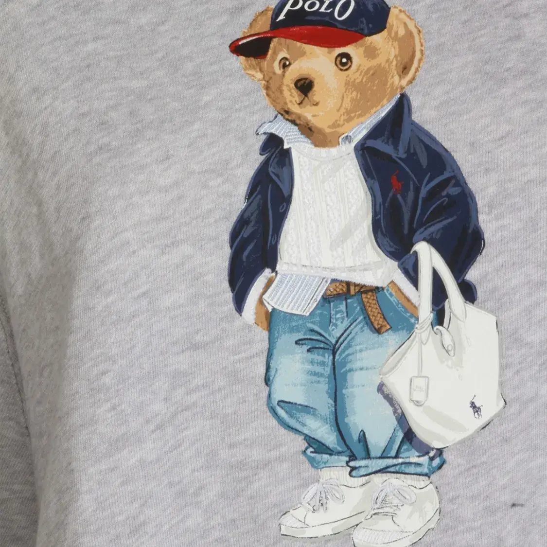 Lässiges Sweatshirt mit Polo-Bär-Grafik