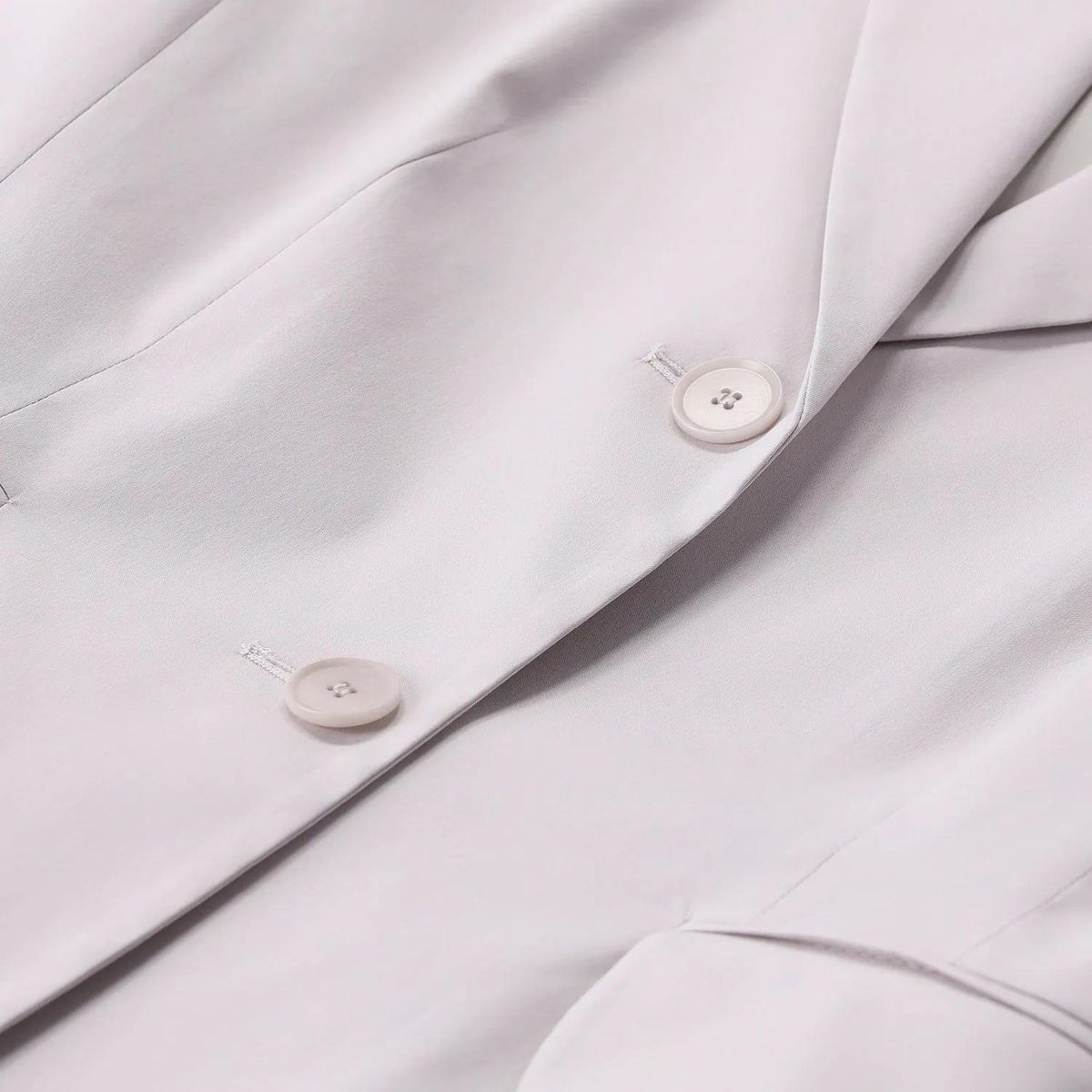 Taillierter, einreihiger Blazer aus Baumwollmischung