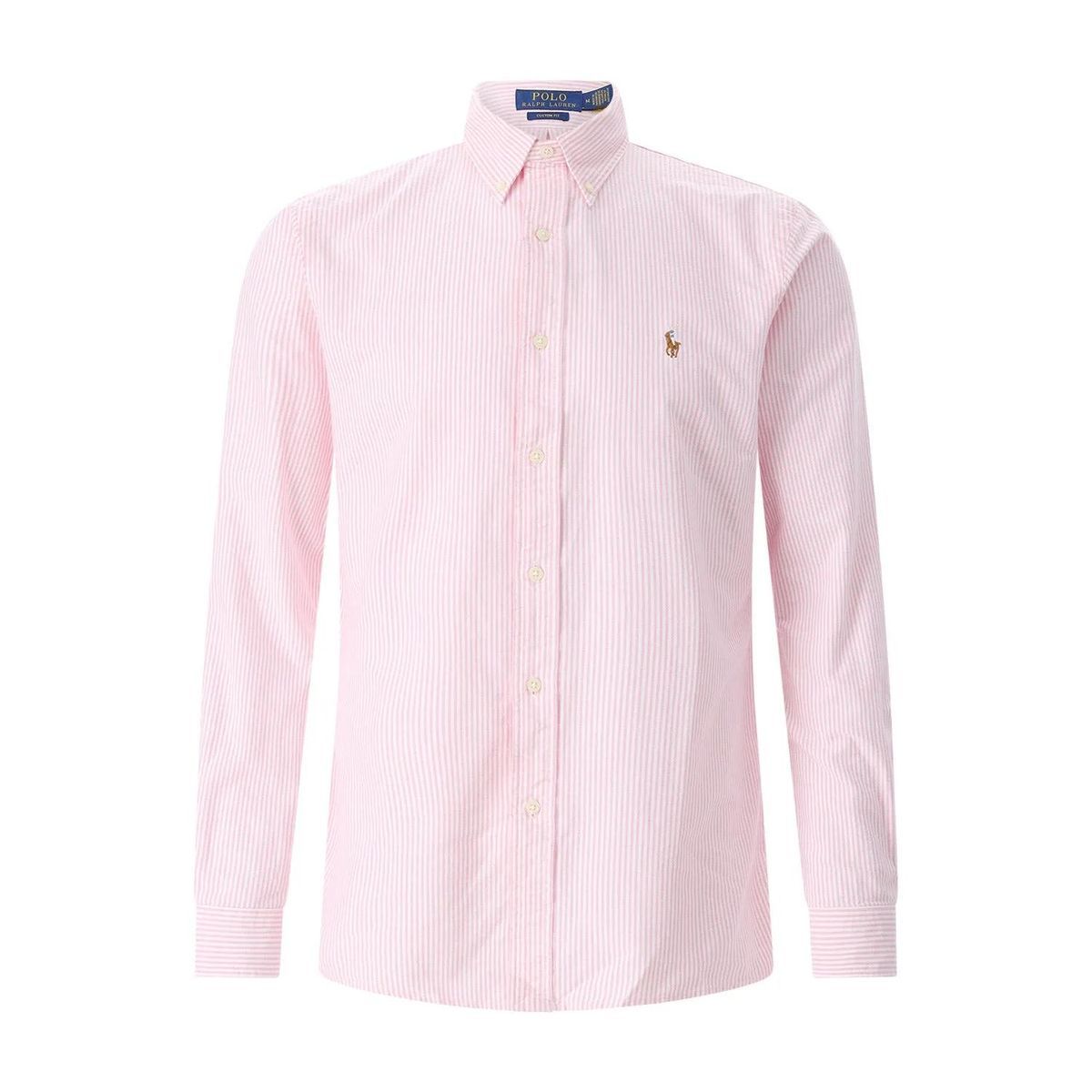 Klassisches Oxford-Hemd mit Logo und Knopfleiste