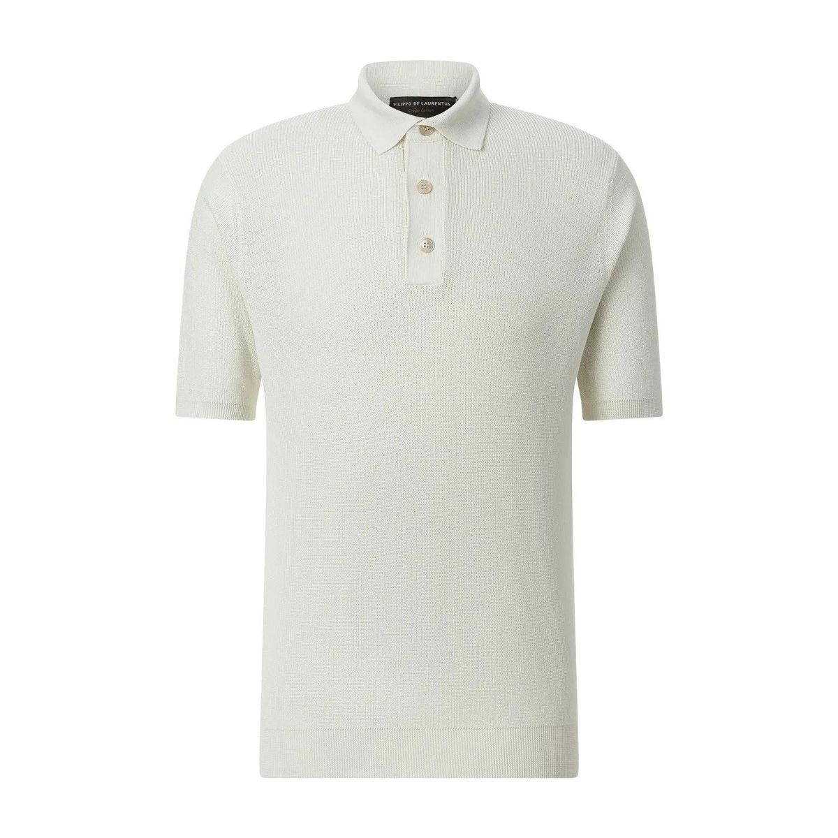 Elegantes Crêpe-Baumwoll-Poloshirt