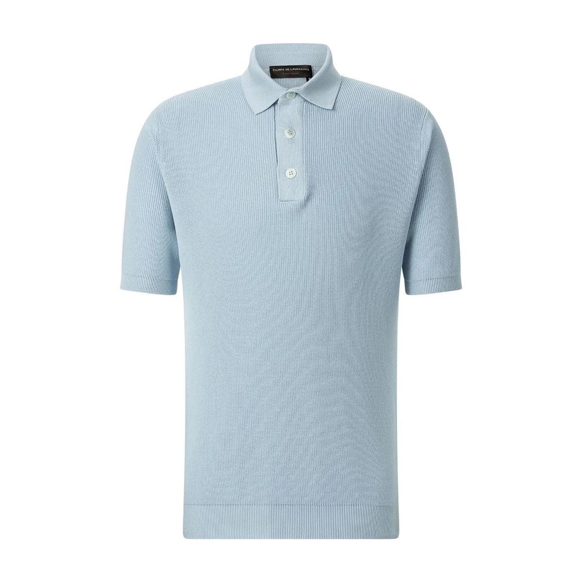 Elegantes Crêpe-Baumwoll-Poloshirt